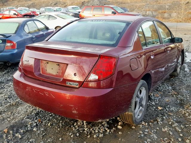 1G8AL52F93Z192071 - 2003 SATURN ION LEVEL MAROON photo 4