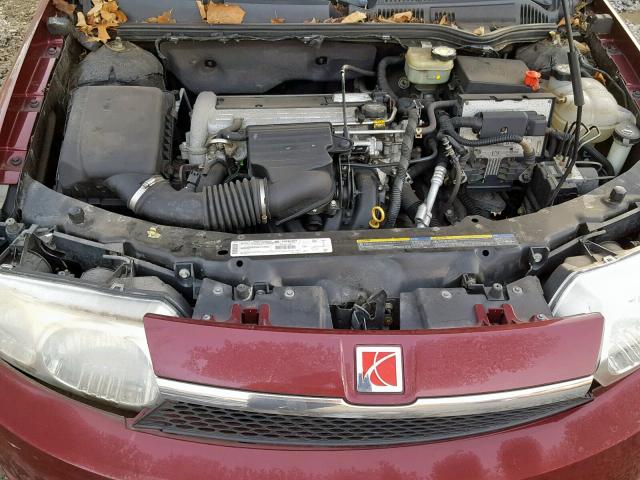 1G8AL52F93Z192071 - 2003 SATURN ION LEVEL MAROON photo 7