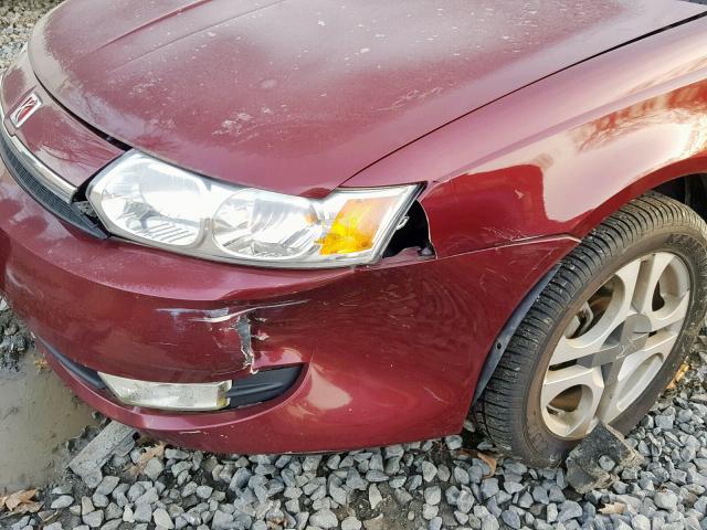 1G8AL52F93Z192071 - 2003 SATURN ION LEVEL MAROON photo 9