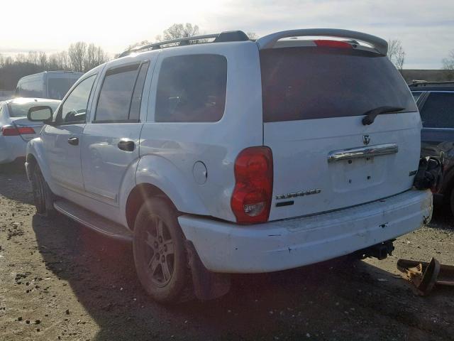 1D4HD58216F107898 - 2006 DODGE DURANGO LI WHITE photo 3