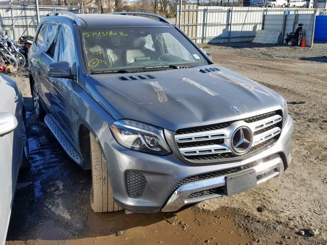 4JGDF6EE7HA879988 - 2017 MERCEDES-BENZ GLS 450 4M GRAY photo 1