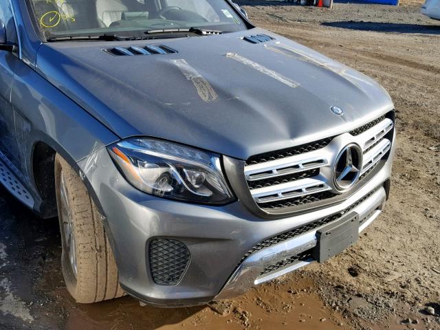 4JGDF6EE7HA879988 - 2017 MERCEDES-BENZ GLS 450 4M GRAY photo 9