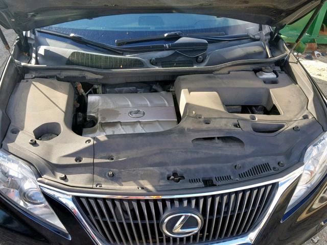 2T2BK1BA2AC023314 - 2010 LEXUS RX 350 BLACK photo 7