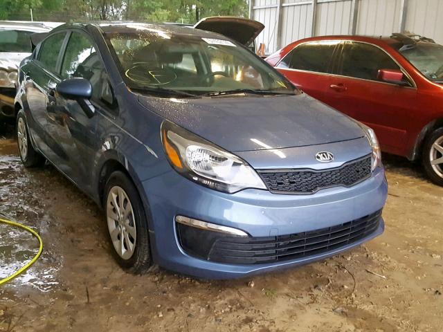 KNADM4A39G6658569 - 2016 KIA RIO LX BLUE photo 1