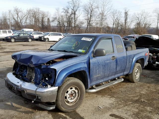 1GCDS196958114967 - 2005 CHEVROLET COLORADO BLUE photo 2