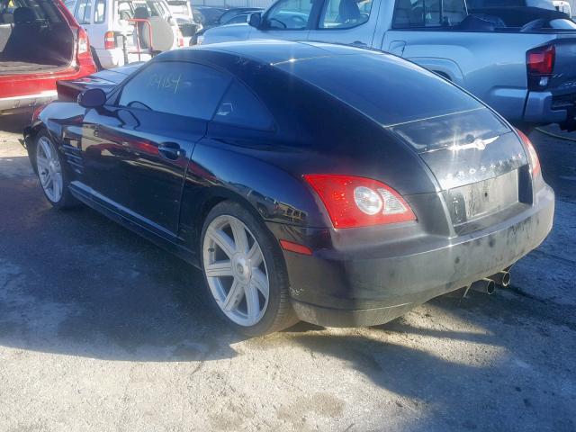 1C3AN59L95X032979 - 2005 CHRYSLER CROSSFIRE BLACK photo 3