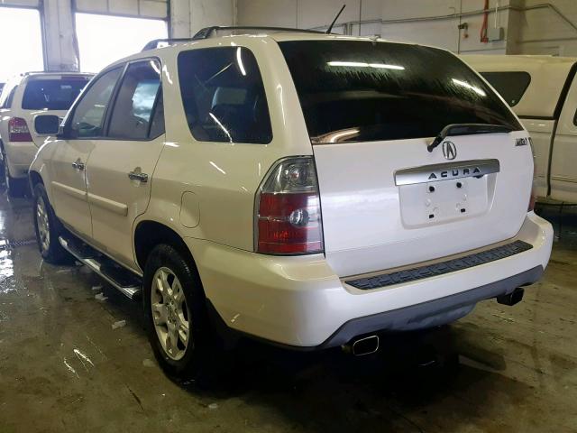 2HNYD18874H524376 - 2004 ACURA MDX TOURIN WHITE photo 3