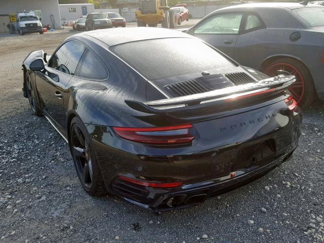 WP0AD2A95JS156753 - 2018 PORSCHE 911 TURBO BLACK photo 3