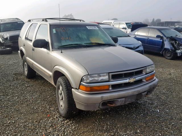 1GNDT13W32K119402 - 2002 CHEVROLET BLAZER TAN photo 1