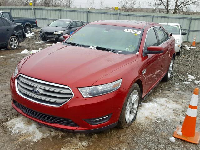 1FAHP2E8XDG107696 - 2013 FORD TAURUS SEL BURGUNDY photo 2