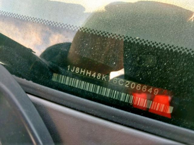 1J8HH48K76C206649 - 2006 JEEP COMMANDER 银色 照片 10