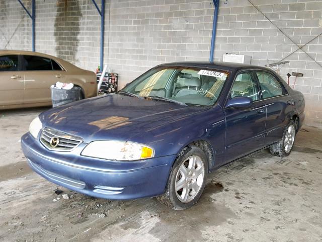 1YVGF22D615230505 - 2001 MAZDA 626 ES BLUE photo 2