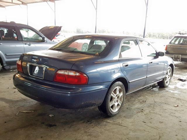 1YVGF22D615230505 - 2001 MAZDA 626 ES BLUE photo 4