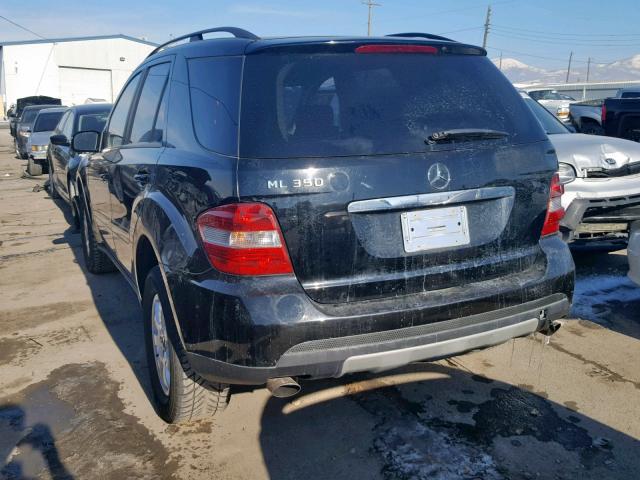 4JGBB86E06A041229 - 2006 MERCEDES-BENZ ML 350 BLACK photo 3