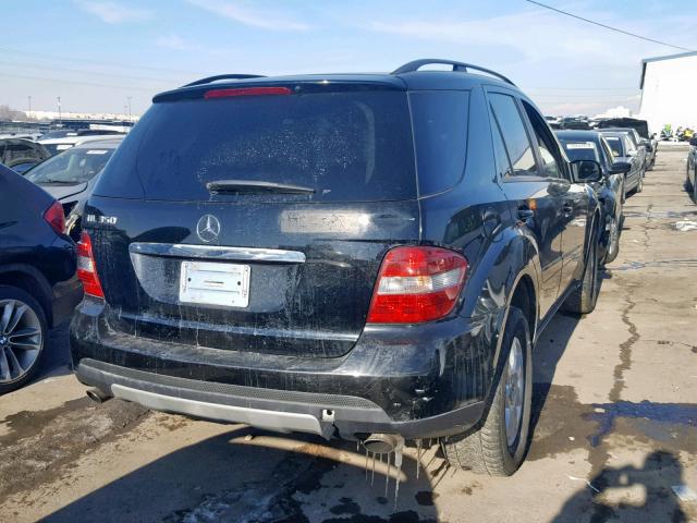 4JGBB86E06A041229 - 2006 MERCEDES-BENZ ML 350 BLACK photo 4