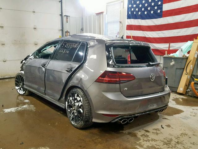 WVWWF7AU3HW040410 - 2017 VOLKSWAGEN GOLF R GRAY photo 3