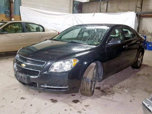 1G1ZC5E06CF153531 - 2012 CHEVROLET MALIBU 1LT BLACK photo 2