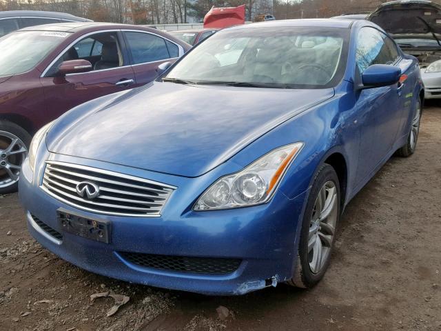 JNKCV64F39M653555 - 2009 INFINITI G37 BLUE photo 2