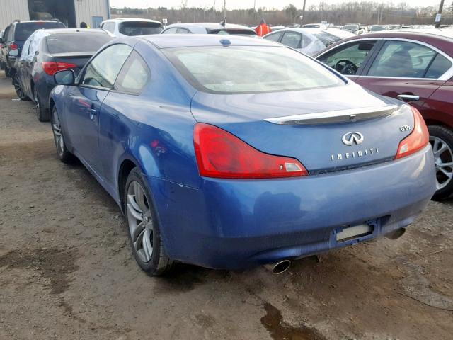 JNKCV64F39M653555 - 2009 INFINITI G37 BLUE photo 3