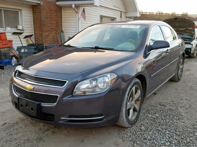 1G1ZC5EU0BF174067 - 2011 CHEVROLET MALIBU 1LT SILVER photo 2