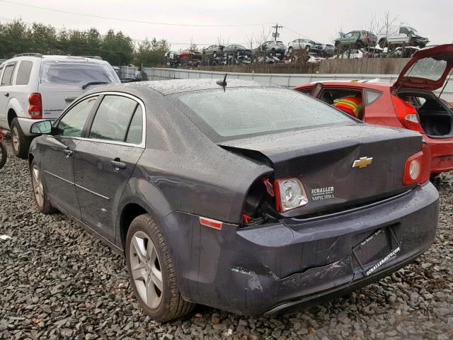 1G1ZB5E17BF205808 - 2011 CHEVROLET MALIBU LS ნაცრისფერი ფოტო 3