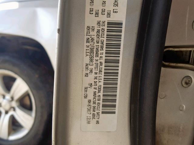 1J4NT1FB0BD260013 - 2011 JEEP COMPASS SP 银色 照片 10