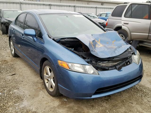 2HGFA16988H518546 - 2008 HONDA CIVIC EXL BLUE photo 1