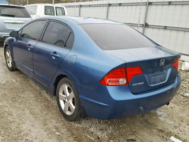 2HGFA16988H518546 - 2008 HONDA CIVIC EXL BLUE photo 3