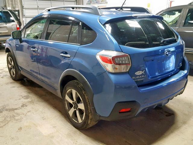 JF2GPBCC3EH293849 - 2014 SUBARU XV CROSSTR BLUE photo 3