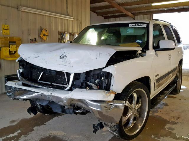 1GKEC13Z73R152438 - 2003 GMC YUKON WHITE photo 2