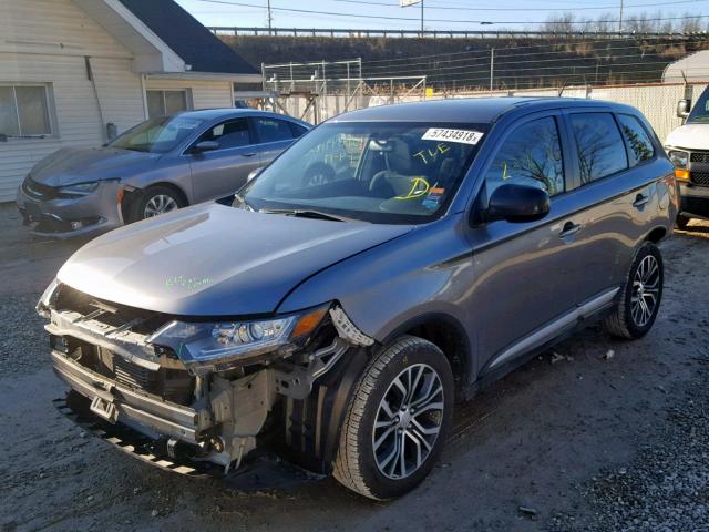 JA4AD2A34GZ013461 - 2016 MITSUBISHI OUTLANDER GRAY photo 2