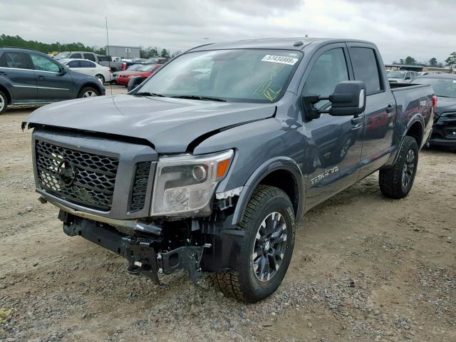 1N6AA1E59JN518170 - 2018 NISSAN TITAN SV CHARCOAL photo 2