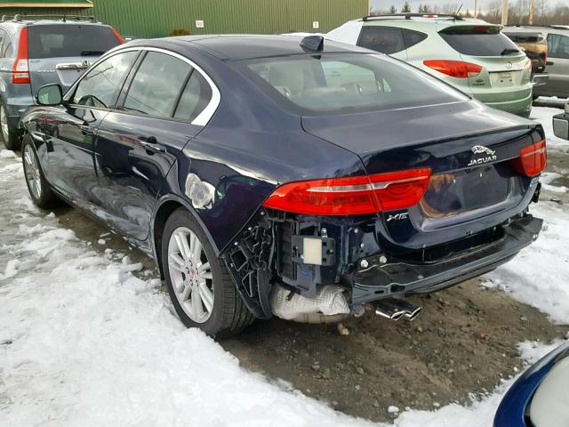 SAJAJ4FN3JCP21989 - 2018 JAGUAR XE PREMIUM BLUE photo 3