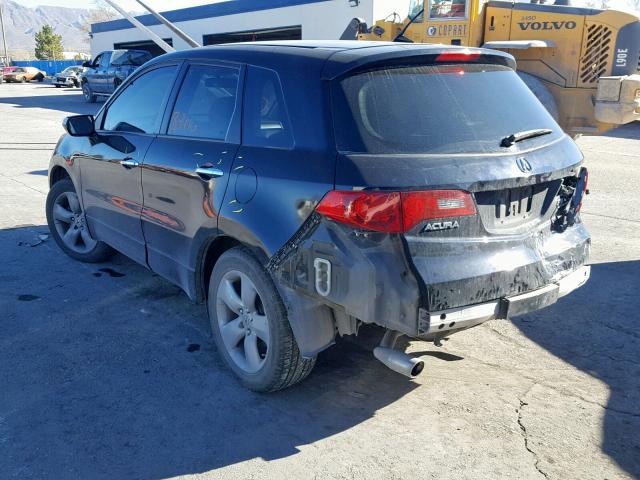 5J8TB18237A003063 - 2007 ACURA RDX BLACK photo 3