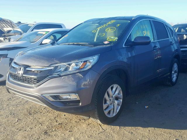 2HKRM3H71GH556779 - 2016 HONDA CR-V EXL GRAY photo 2