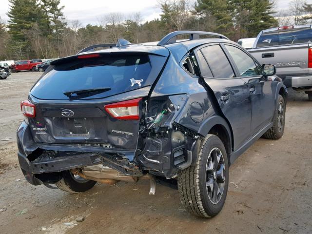 JF2GTABC6JH253847 - 2018 SUBARU CROSSTREK GRAY photo 4