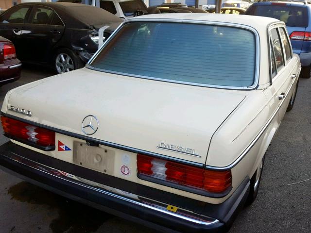 WBD12312312210215 - 1981 MERCEDES-BENZ 240D TAN photo 4