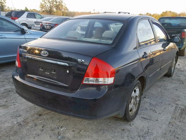 KNAFE121485516588 - 2008 KIA SPECTRA EX BLACK photo 4