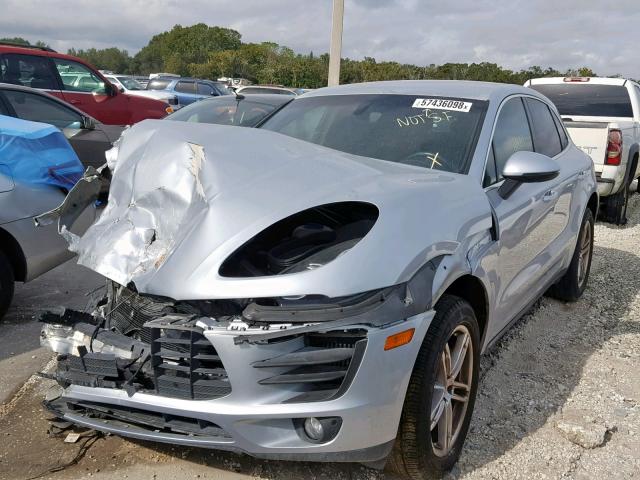 WP1AB2A54FLB60327 - 2015 PORSCHE MACAN S SILVER photo 2