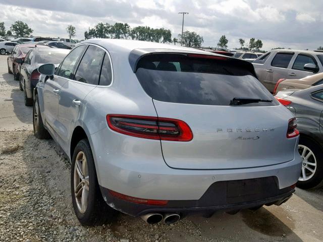 WP1AB2A54FLB60327 - 2015 PORSCHE MACAN S SILVER photo 3