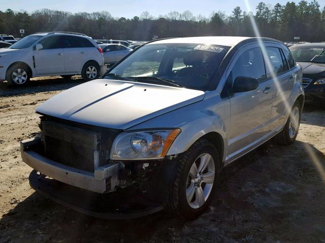 1B3CB4HA9AD619140 - 2010 DODGE CALIBER SX SILVER photo 2