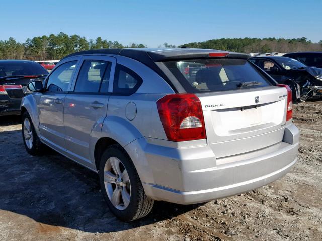 1B3CB4HA9AD619140 - 2010 DODGE CALIBER SX SILVER photo 3