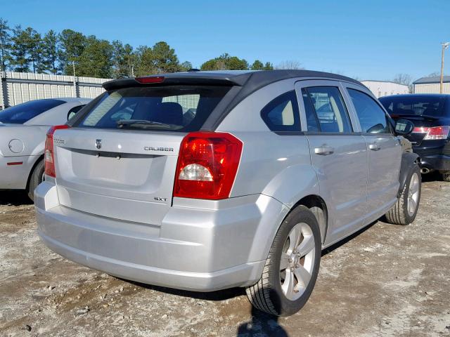 1B3CB4HA9AD619140 - 2010 DODGE CALIBER SX SILVER photo 4