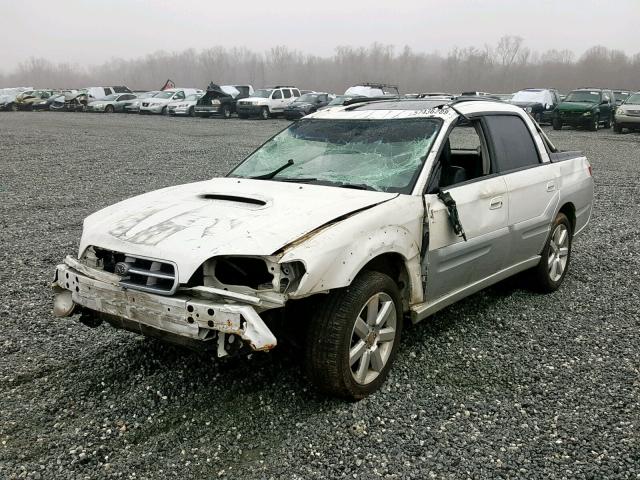 4S4BT63C956100297 - 2005 SUBARU BAJA TURBO WHITE photo 2