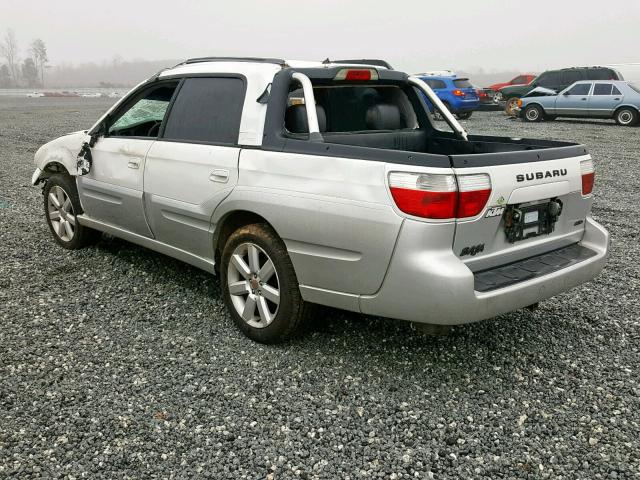 4S4BT63C956100297 - 2005 SUBARU BAJA TURBO WHITE photo 3