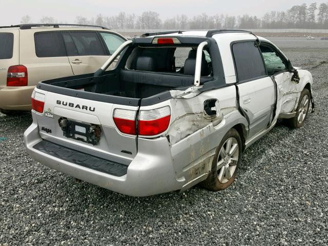 4S4BT63C956100297 - 2005 SUBARU BAJA TURBO WHITE photo 4