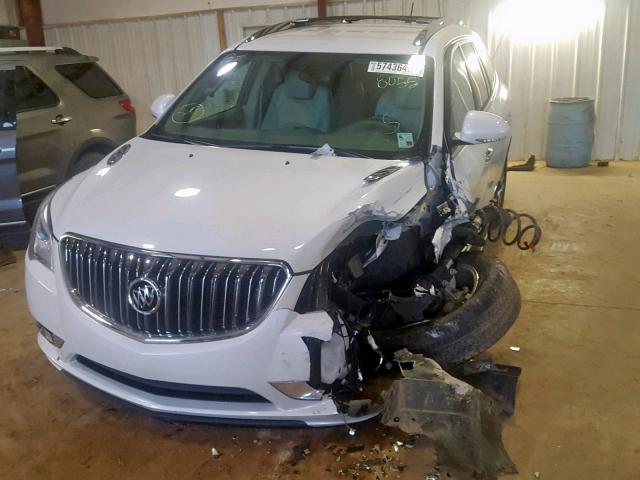 5GAKRBKD5HJ238055 - 2017 BUICK ENCLAVE WHITE photo 2