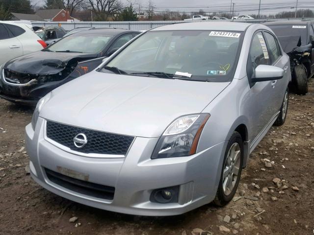 3N1AB6AP4CL616663 - 2012 NISSAN SENTRA 2.0 SILVER photo 2