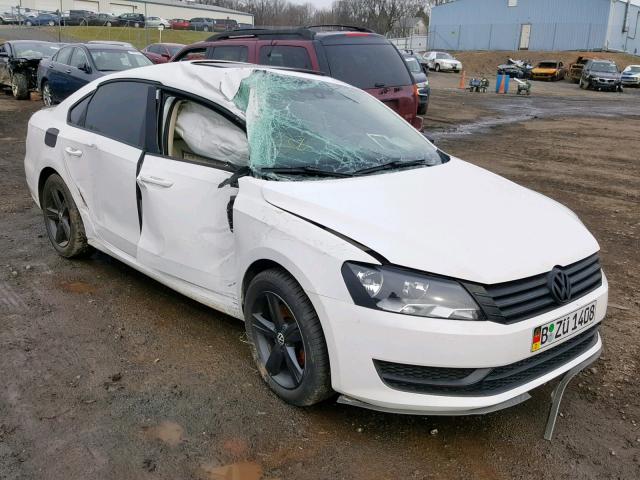 1VWBH7A33DC028105 - 2013 VOLKSWAGEN PASSAT SE WHITE photo 1