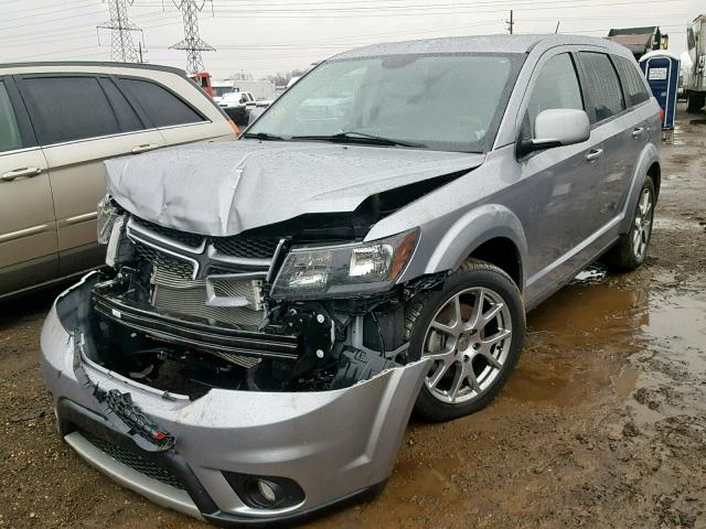 3C4PDCEG3FT680501 - 2015 DODGE JOURNEY R/ GRAY photo 2